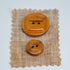Button - Wood ‘Toffee’ – 15mm